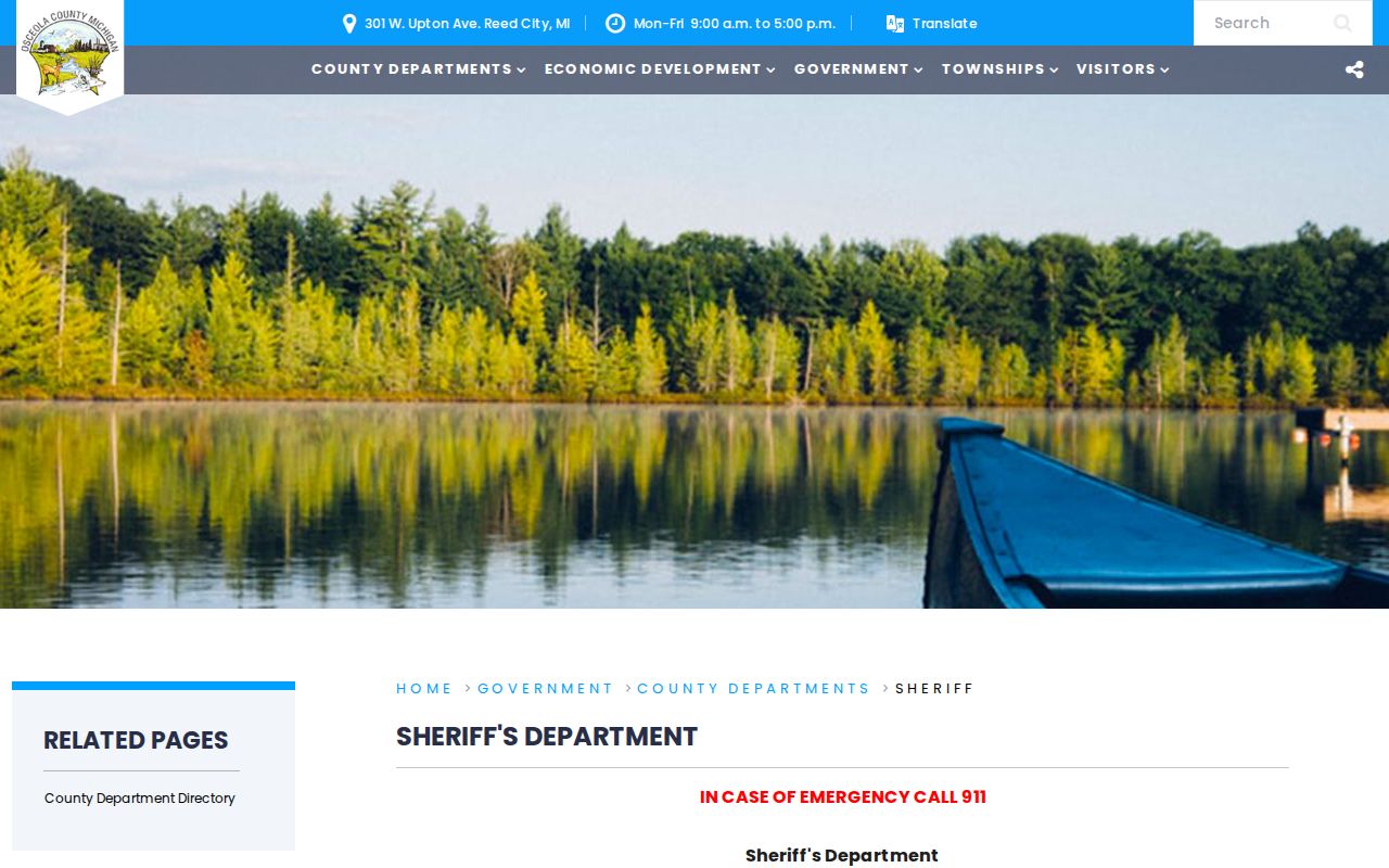 Osceola County booking records sheriff source page
